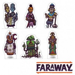 Meeples de madera - Faraway