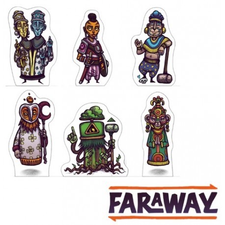 Meeples de madera - Faraway