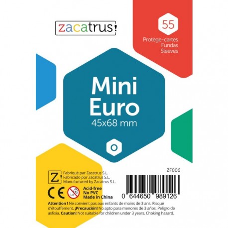 Fundas Mini Euro STANDARD (45 x 68 mm)- 55 uds. ZACATRUS