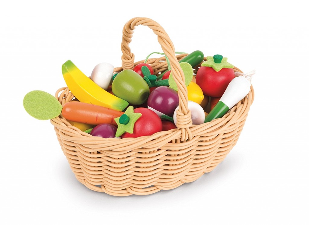 DK170017.3 Set 24 frutas y verduras de madera janod